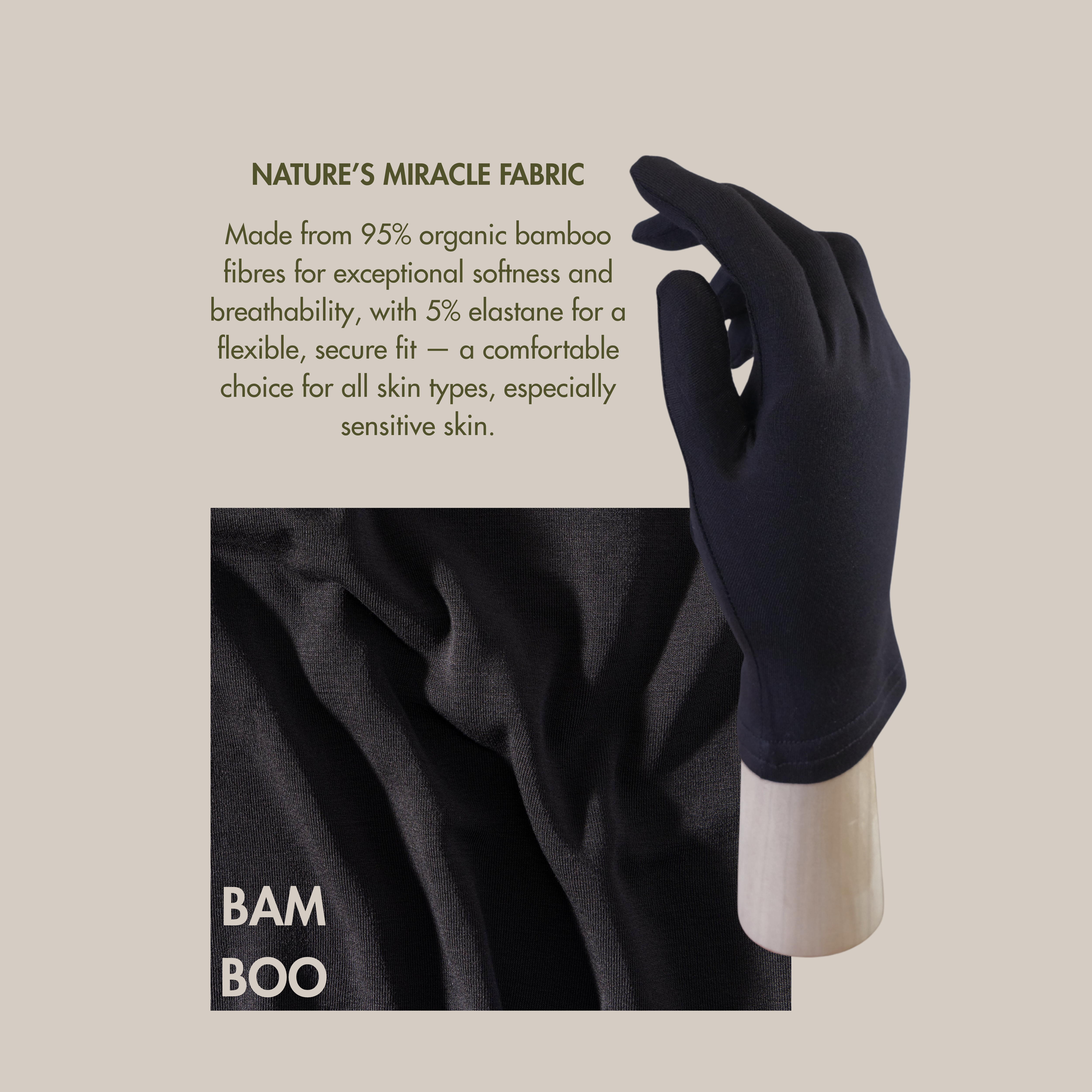 Better Handz Bamboo Viscose Everyday Gloves – Lightweight Breathable Moisturising Gloves