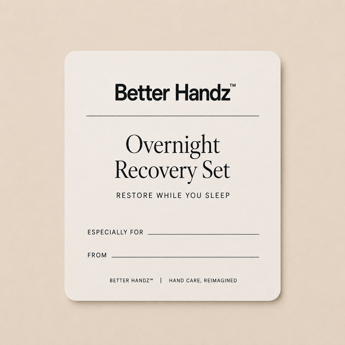 Overnight Recovery Set